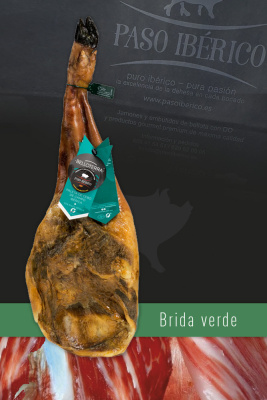 Paleta Ibérica de Cebo de Campo 50% Raza Ibérica Brida Verde del Valle de los Pedroches (Córdoba)