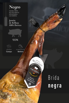 Paleta de Bellota 100% Raza Ibérica Brida Negra del Valle de los Pedroches (Córdoba)