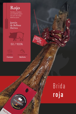 Paleta Ibérica de bellota 75% Raza Ibérica Brida Roja de Guijuelo (Salamanca)