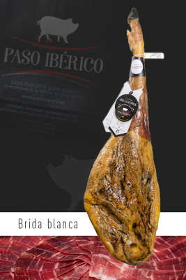 Jamón Ibérico de Cebo 50% Raza Ibérica Brida Blanca del Valle de los Pedroches (Córdoba)