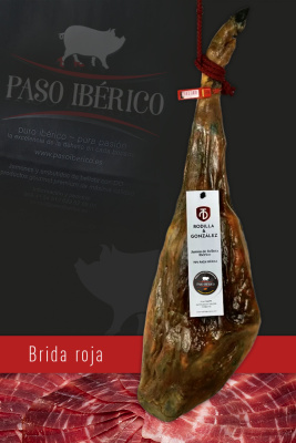 Jamón Ibérico de Bellota 75% Raza Ibérica Brida Roja de Guijuelo (Salamanca)