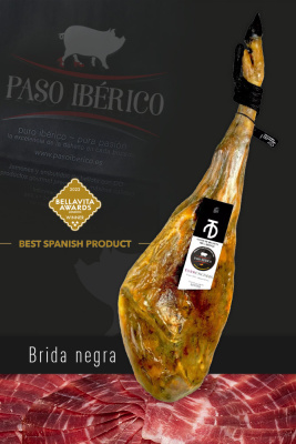 Pata Negra. Jamón Ibérico de Bellota 100% Raza Ibérica Brida Negra de Guijuelo (Salamanca)