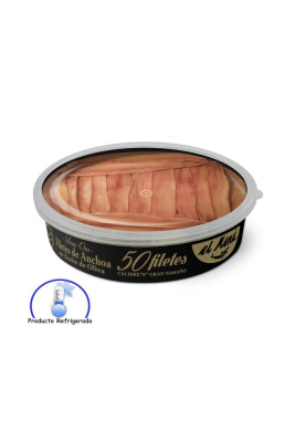 Filetes de Anchoa del Cantábrico en Aceite de Oliva 'Serie Oro' El Menú de 125 gr